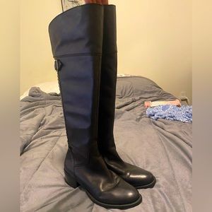 Vince Camuto 'Bilco' Studded Leather Knee-High Boots, 9B